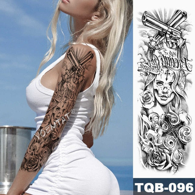 Lion King - Large Arm Sleeve Temporary Tattoo