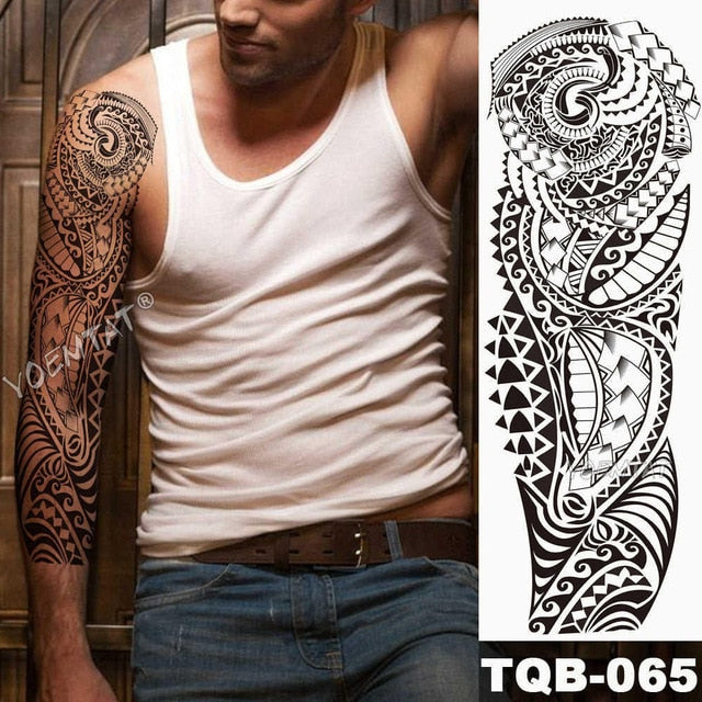 Lion King - Large Arm Sleeve Temporary Tattoo