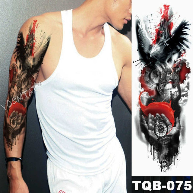 Lion King - Large Arm Sleeve Temporary Tattoo