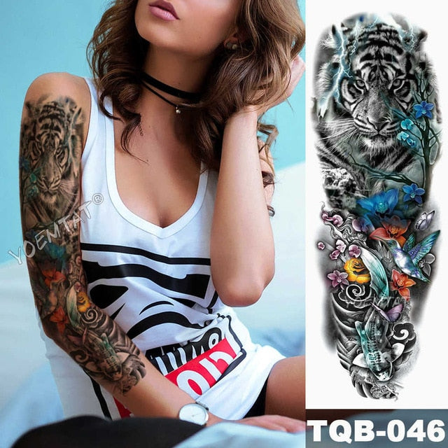Lion King - Large Arm Sleeve Temporary Tattoo