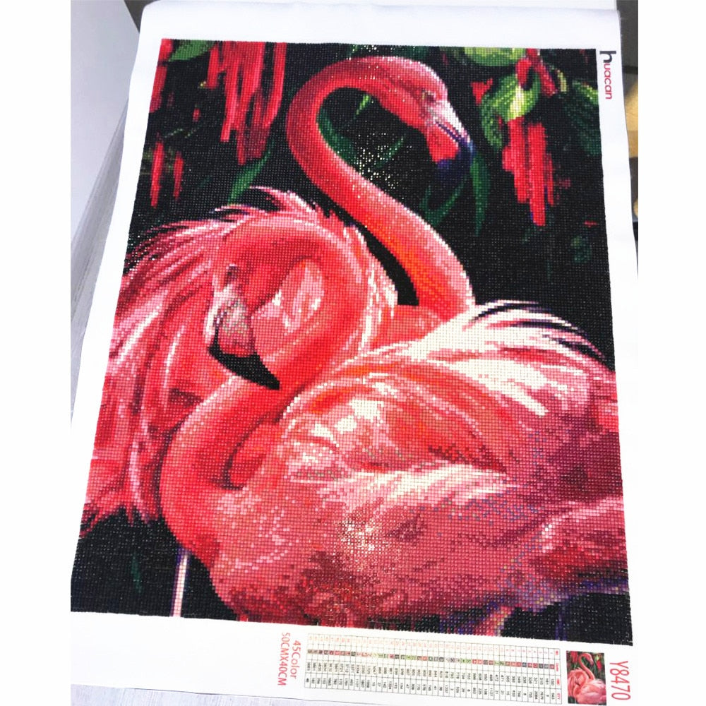 Flamingos DIY Crystal Mosaic Painting