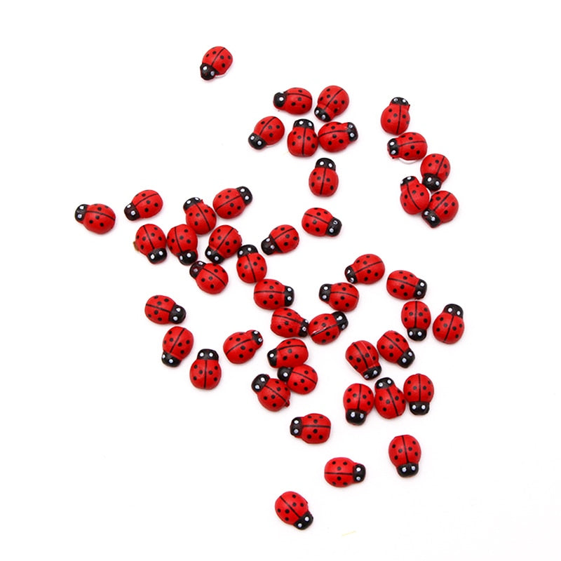 A Loveliness of Ladybug Miniature Wooden Stickers