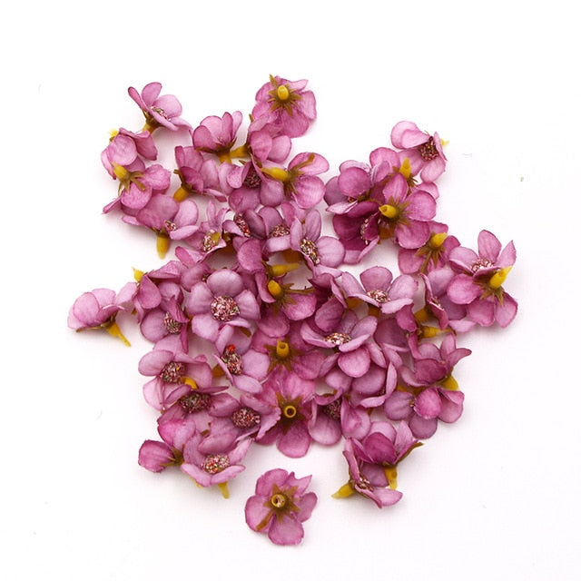 Multicolour Silk Blossom Flower Heads Artificial Flowers