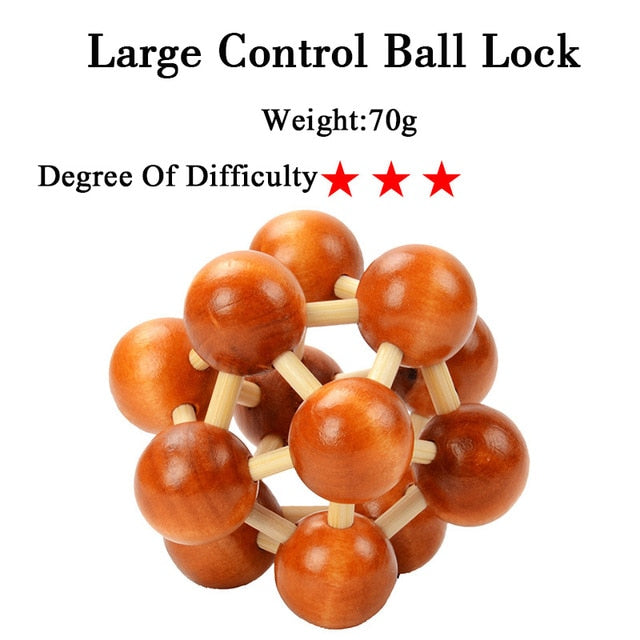 IQ Brain Teaser 3D Wooden Interlocking Puzzles