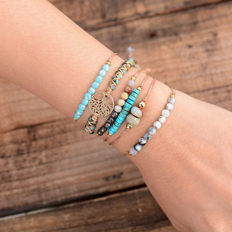 Natural Stone Beaded Bracelets