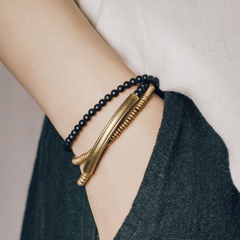 Agate Stone & Copper Handmade Bracelets Unisex Jewellery
