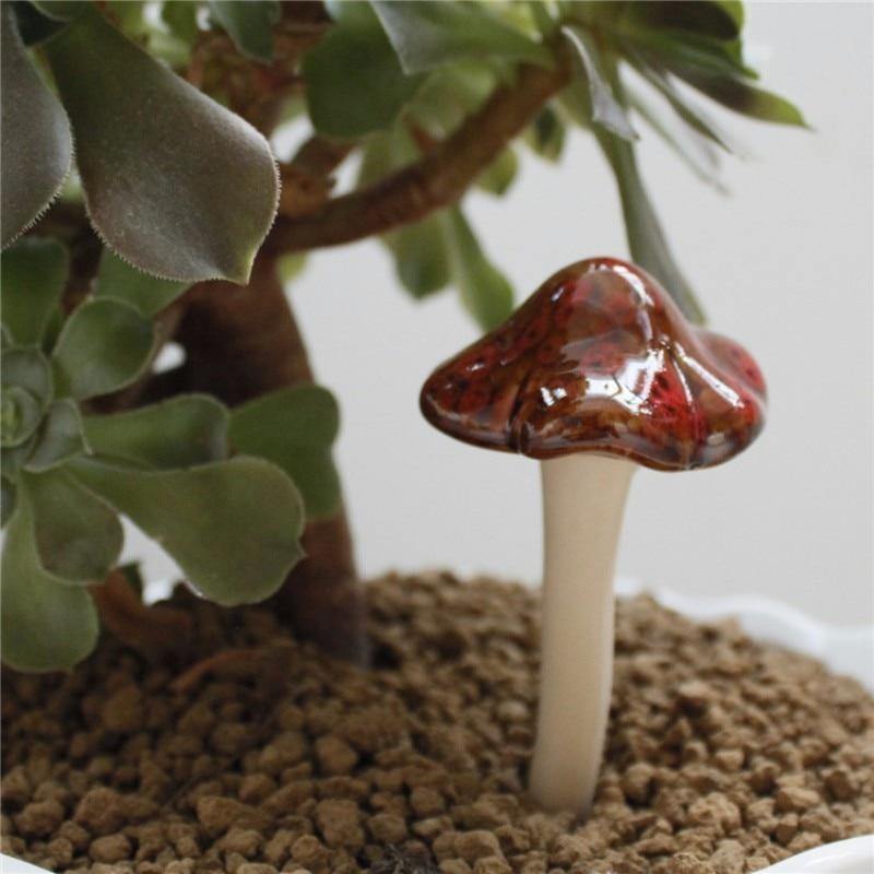 1pc Ceramic Mushroom | Fairy Garden Decoration - Woodland Gatherer