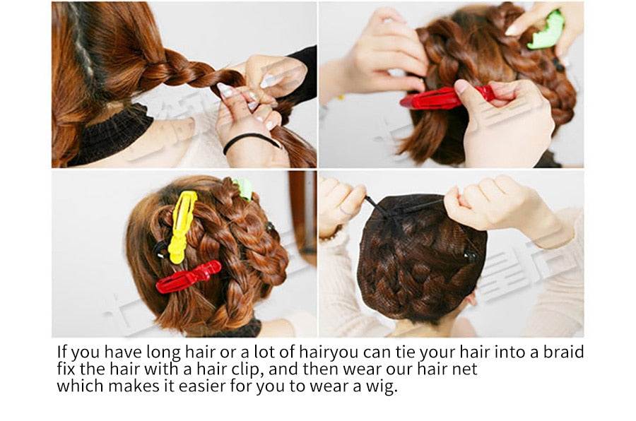 Olive Green Wig With Bangs Heat Resistant Synthetic Mid-length Wig
