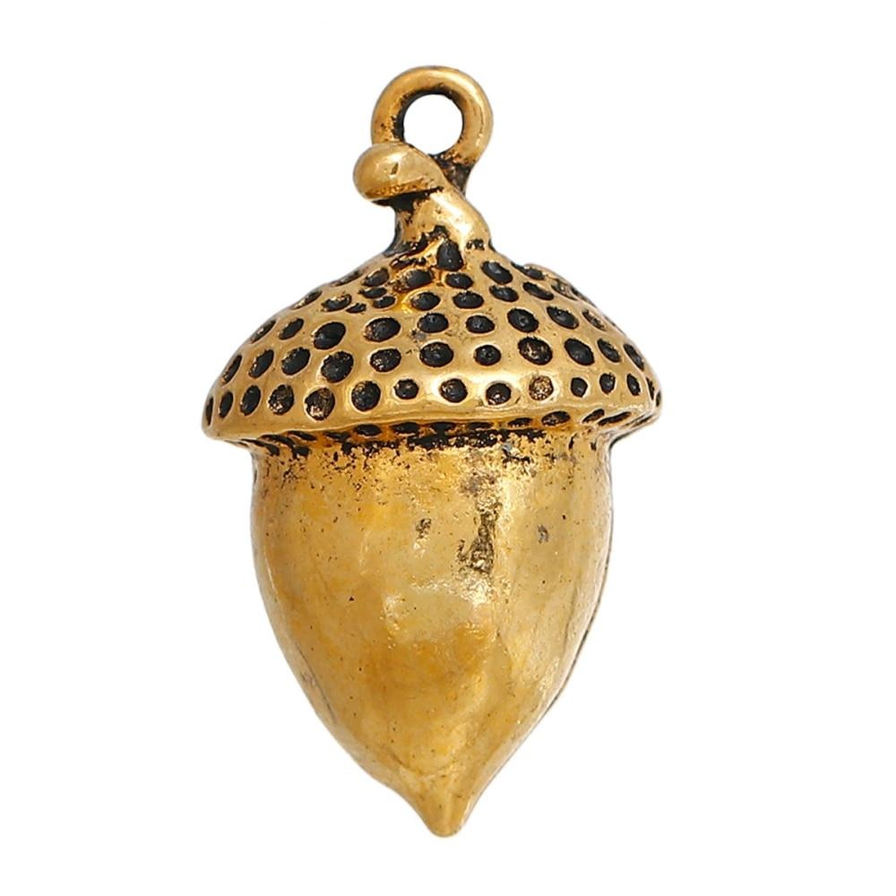 Two Acorn Charms