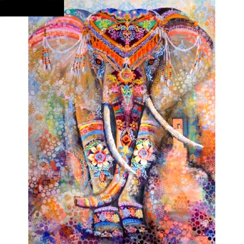 Boho Elephant Crystal Mosaic Painting DIY Craft