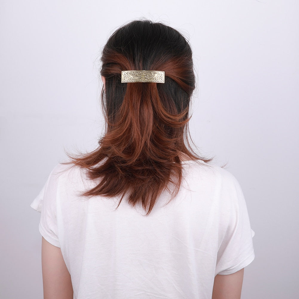 Tree of Life Celtic Knot Barrette Hair Clip
