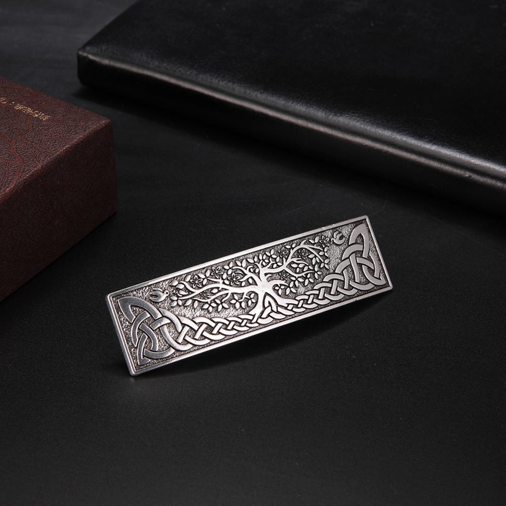 Tree of Life Celtic Knot Barrette Hair Clip