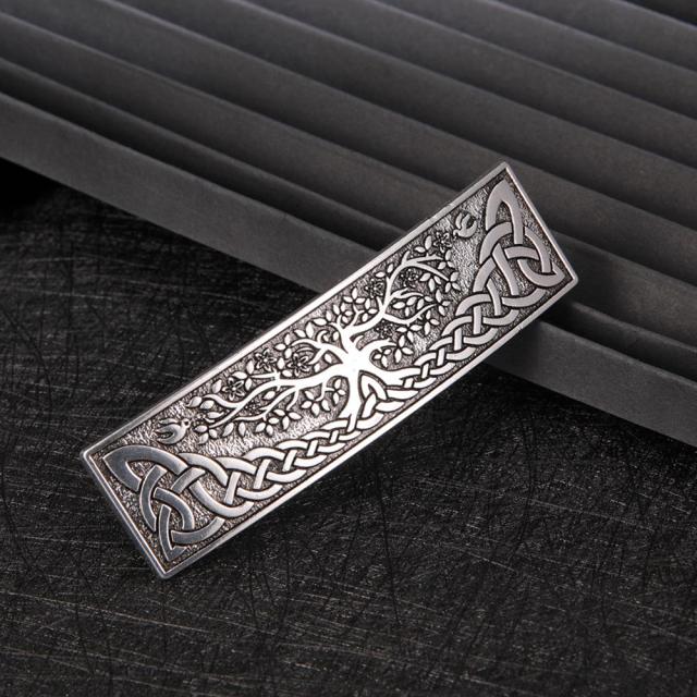 Tree of Life Celtic Knot Barrette Hair Clip
