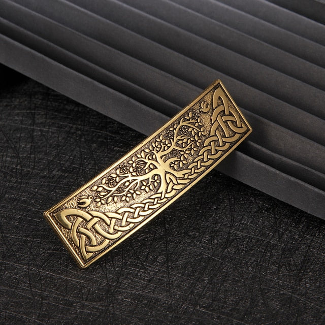 Tree of Life Celtic Knot Barrette Hair Clip