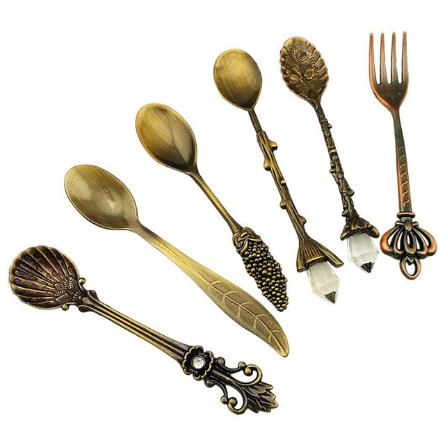 Set of Six Apothecary Spoons Witches Kitchen