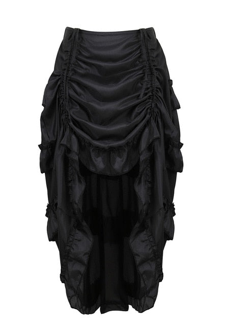 Steampunk Costume Pleated Long Skirt 5 Colours