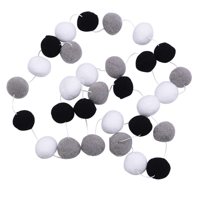 Felt Balls String Ornament Pom Pom Bunting