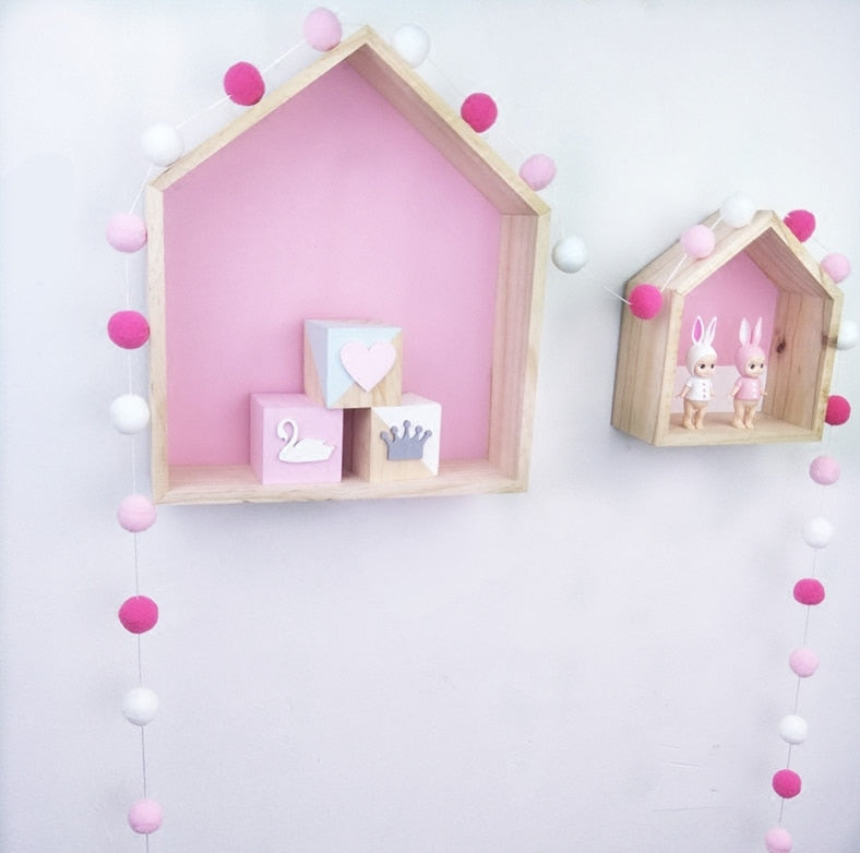 Felt Balls String Ornament Pom Pom Bunting