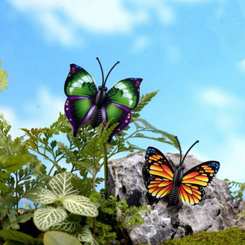Bunch of Butterflies Garden Planter Butterfly Stakes
