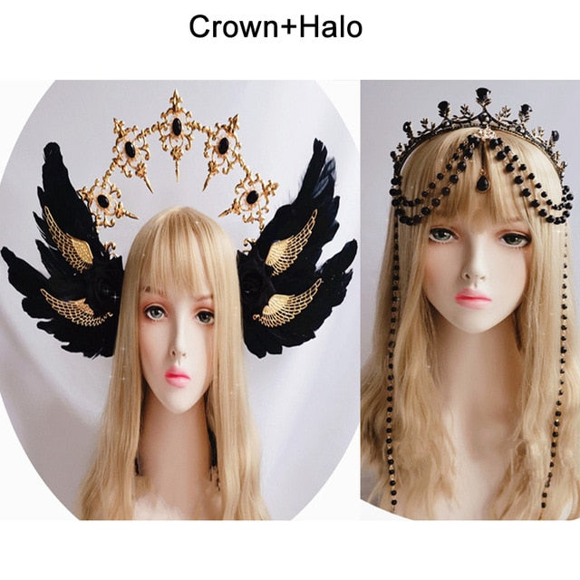 Black Wings Apollo's Halo Crown
