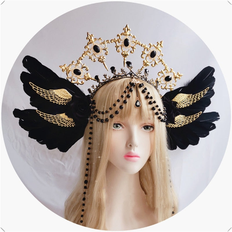 Black Wings Apollo's Halo Crown