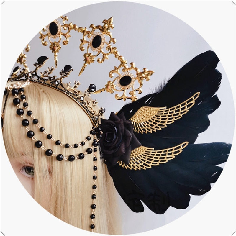 Black Wings Apollo's Halo Crown