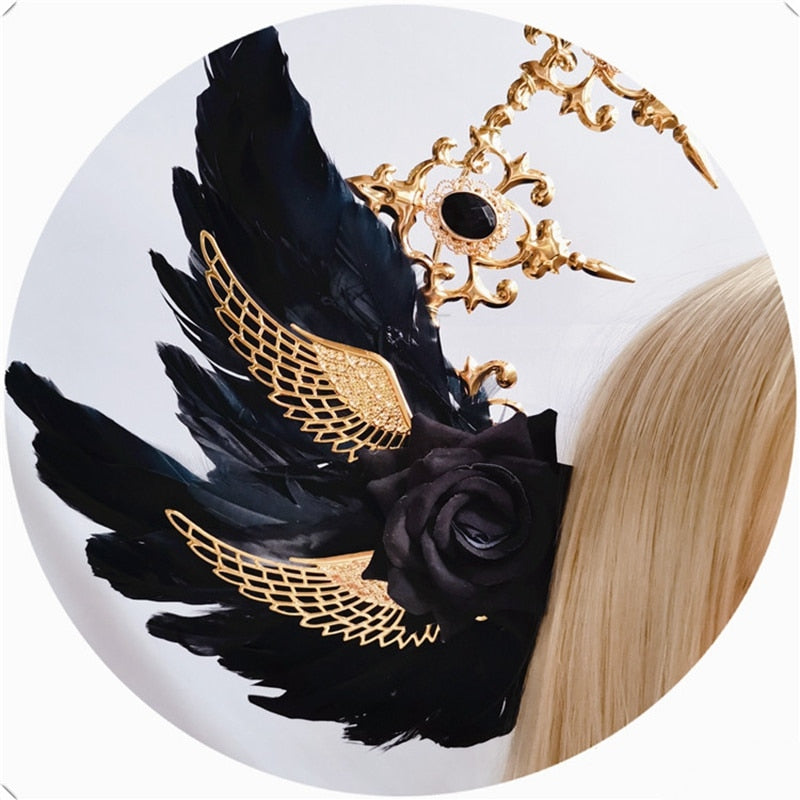 Black Wings Apollo's Halo Crown