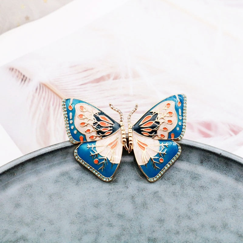Sweet Enamel Butterfly Earrings