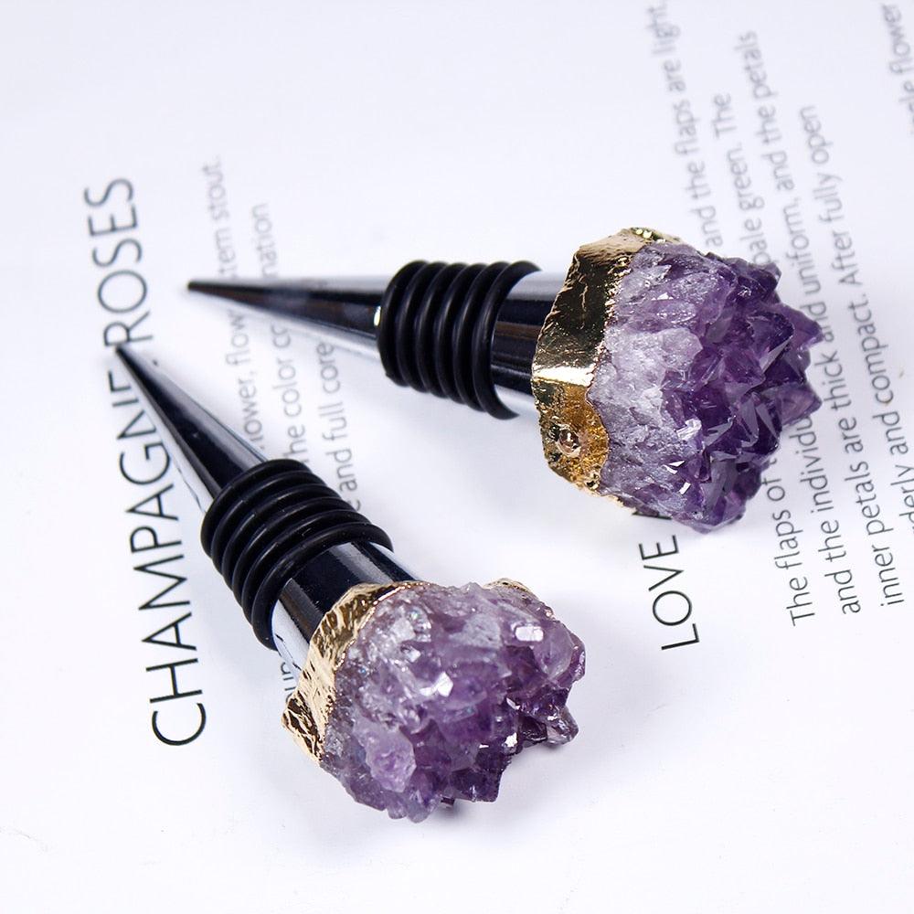 1pcs Natural Amethyst Cluster Shaped Wine Champagne Wine Bottle Stopper - Woodland Gatherer Woodland Gatherer | Australian Online Gift Store | Gifts & Treasures | Special Occasions & Everyday Fun | Whimsical Treats | Costumes | Jewellery | Fashion | Crafting DIY | Stationery | Boho Festival Fashion | Home Decor & Fittings Afterpay Available Paypal Available Humm Available Worldwide Shipping Available