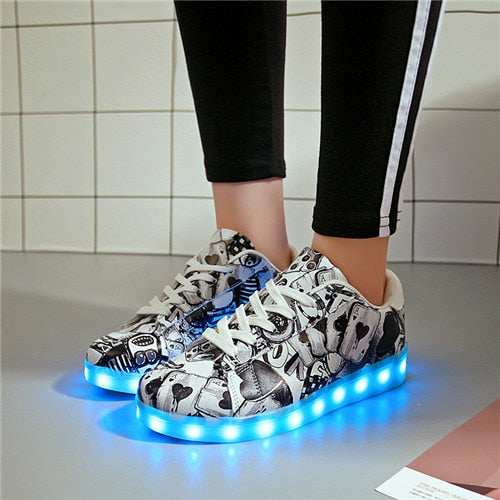 Not Very Sneaky Sneakers LED Shoes Light Up Unisex Shoes