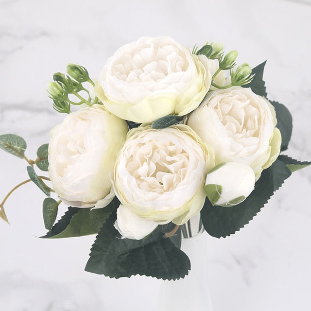 All The Colours Peonies Silk Artificial Flowers