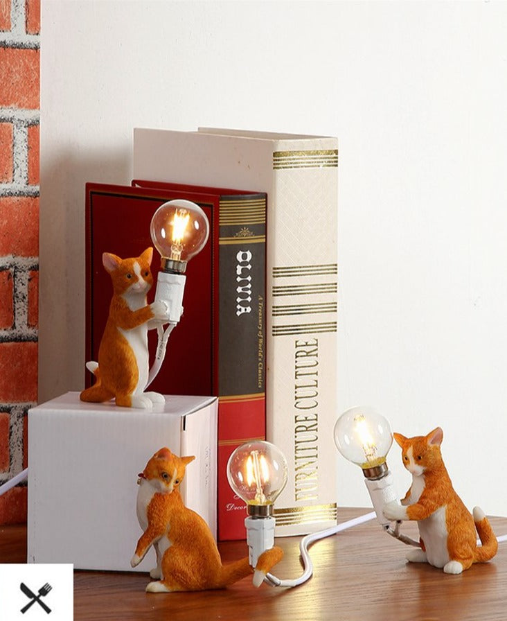 Kitty Cat Table Lights Desk Lamps