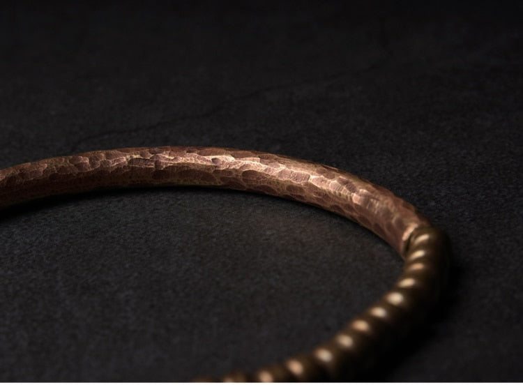 Handmade Hammered Pure Copper Bracelet Unisex Jewellery