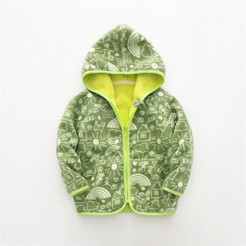 Boys & Girls Dinosaur Hoodie Coat Jacket