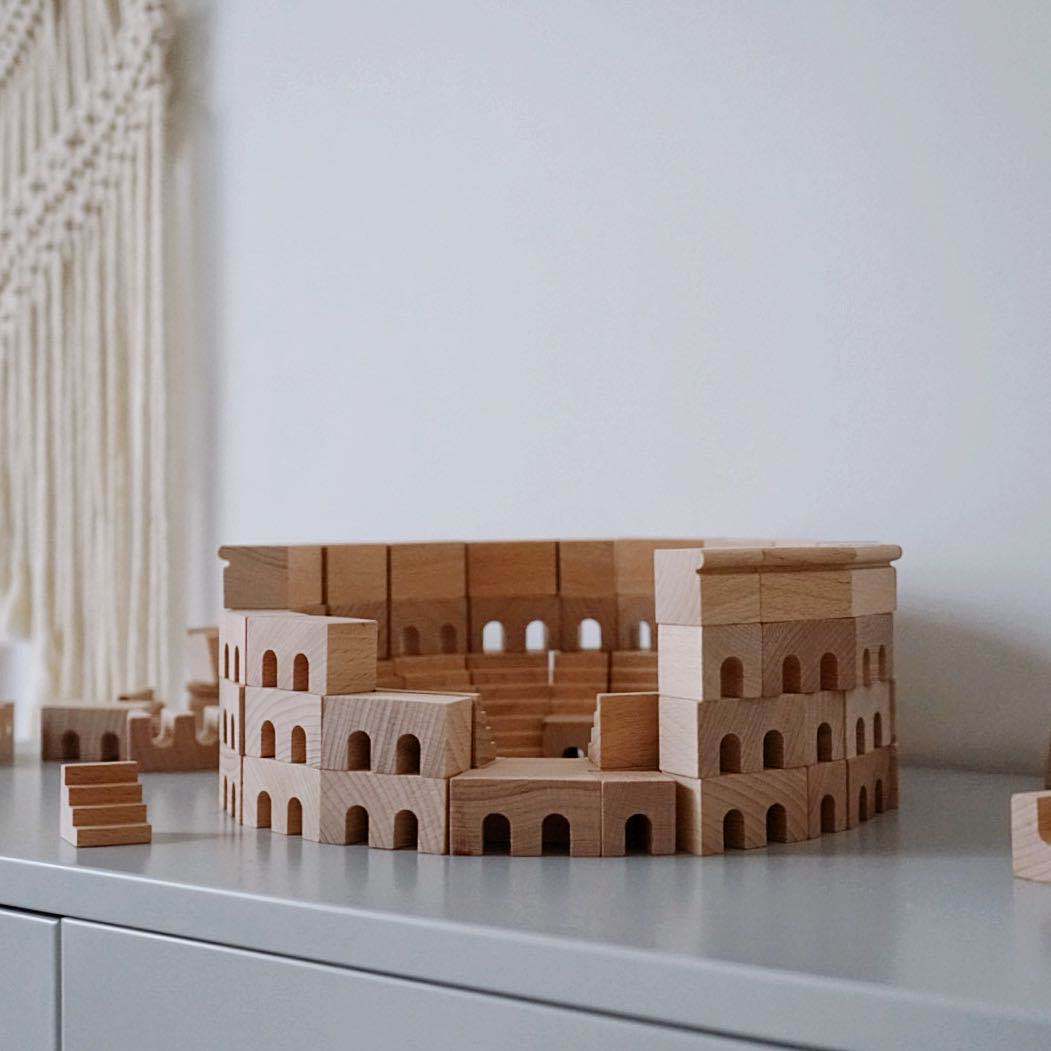 Arabian Nights & Colosseum Days - Sets of Wooden Building Blocks Toys