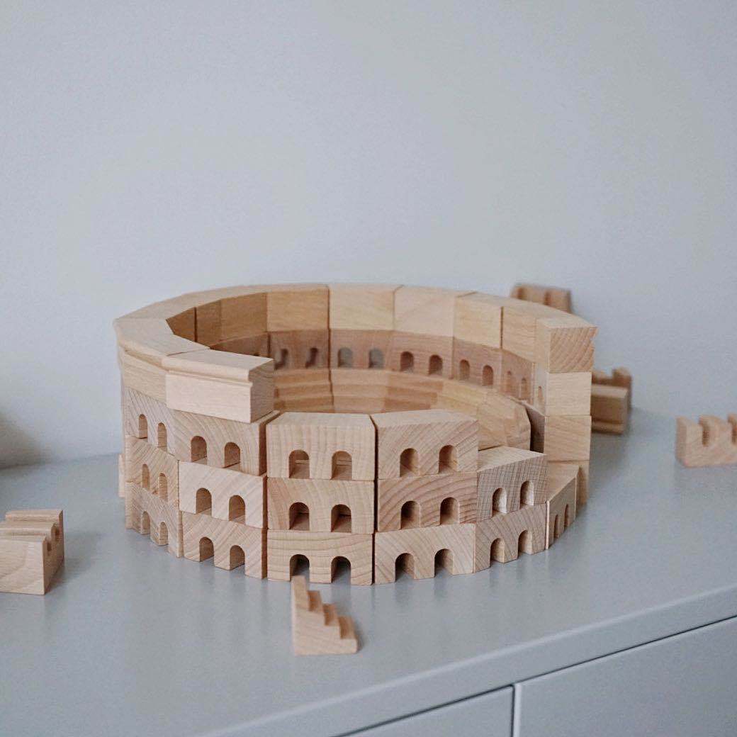 Arabian Nights & Colosseum Days - Sets of Wooden Building Blocks Toys