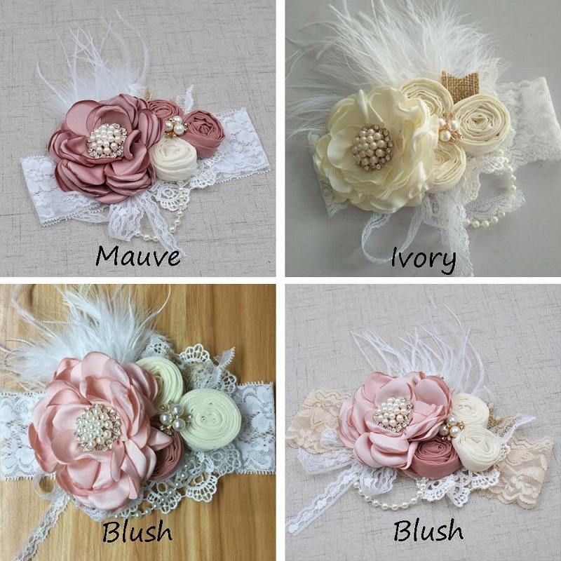 Vintage Flower Headband Baby Girls Headwraps - Woodland Gatherer