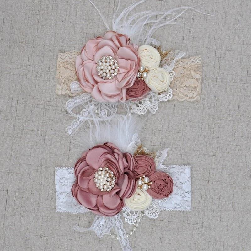 Vintage Flower Headband Baby Girls Headwraps - Woodland Gatherer