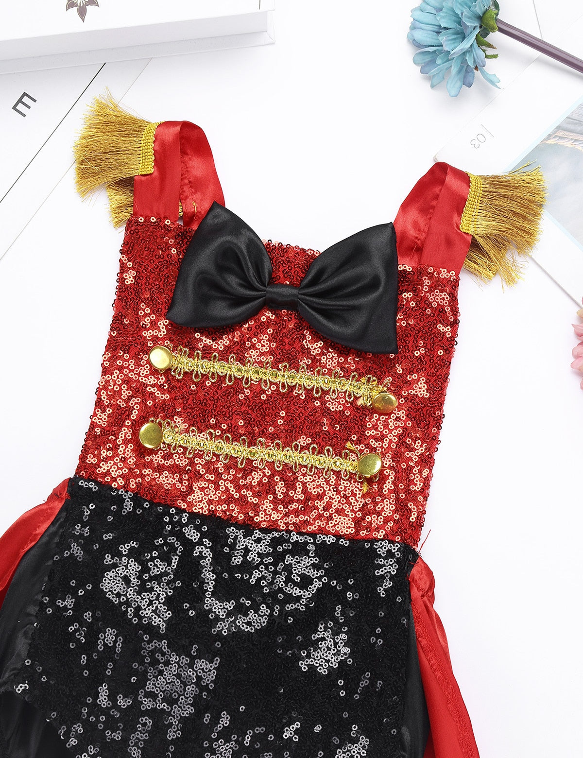 Baby Girl Greatest Ringmaster Vintage Circus Sequinned Costume