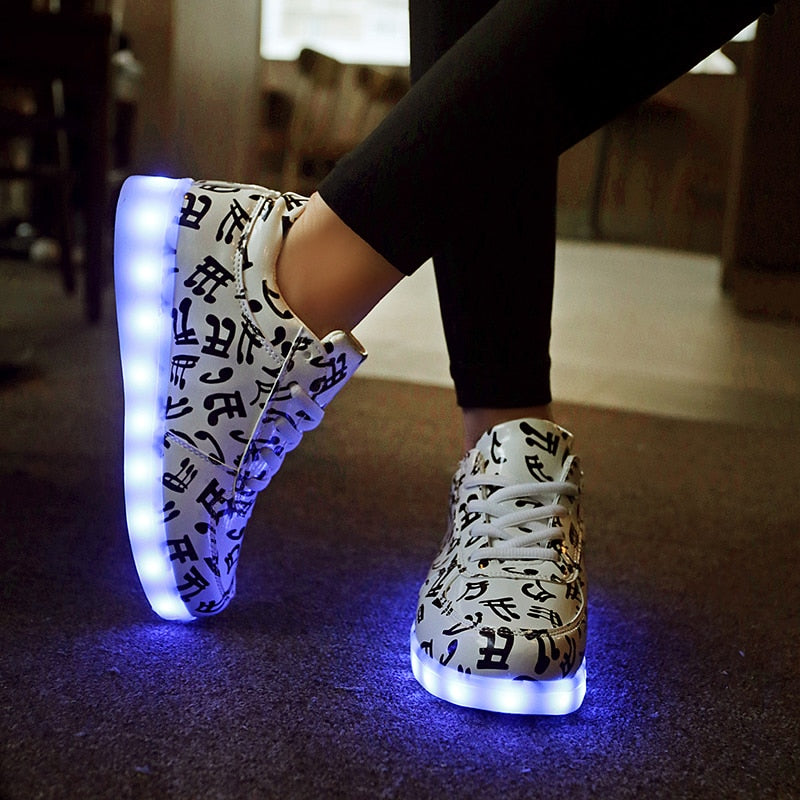 Not Very Sneaky Sneakers LED Shoes Light Up Unisex Shoes