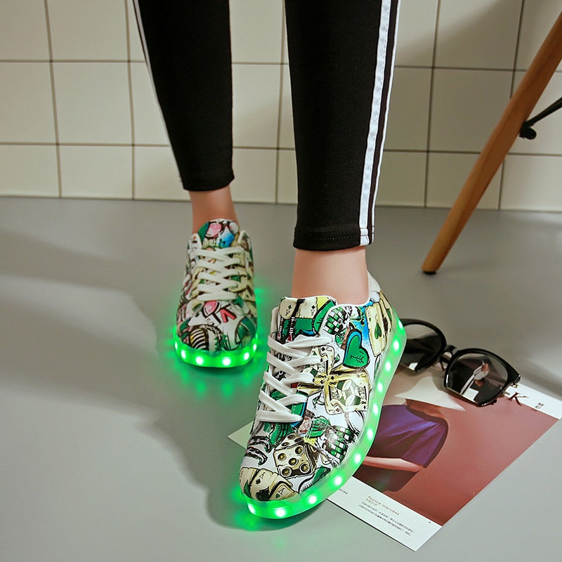 Not Very Sneaky Sneakers LED Shoes Light Up Unisex Shoes