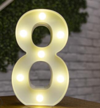 Red Circus Letters LED Light 26 Letters & 10 Numbers & Hearts