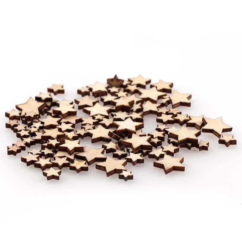 100 Wooden Stars | DIY Craft Supplies - Woodland Gatherer