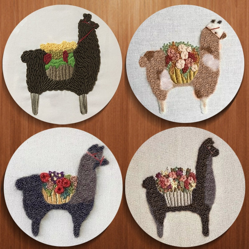 Llama Love Beginners DIY Embroidery Kits