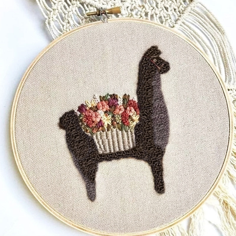 Llama Love Beginners DIY Embroidery Kits