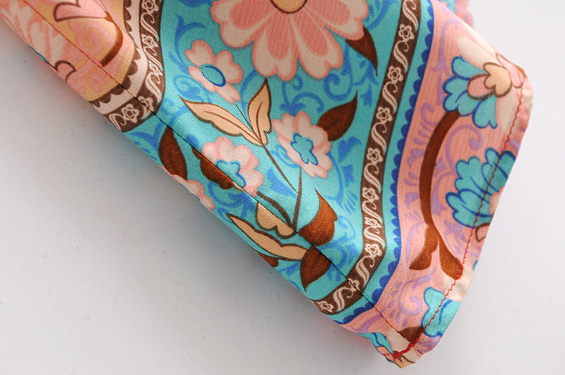 Boho Maxi Kimono Dress