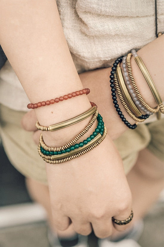 Agate Stone & Copper Handmade Bracelets Unisex Jewellery