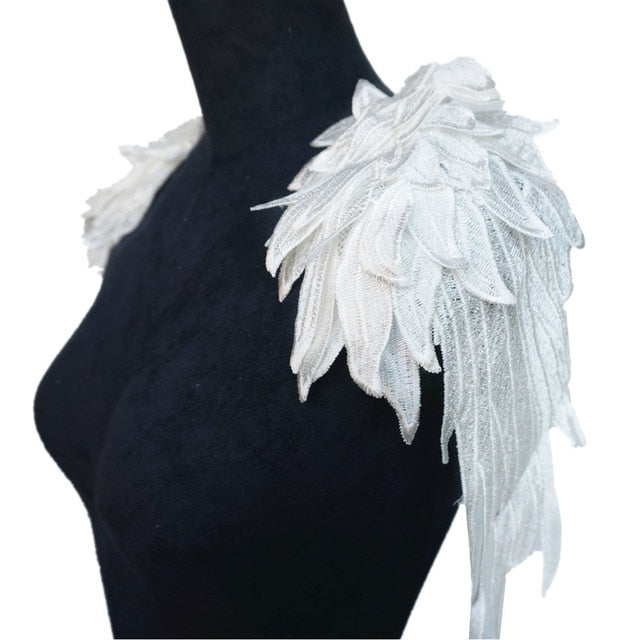 All the Colours Embroidery Appliqué Angel Wings