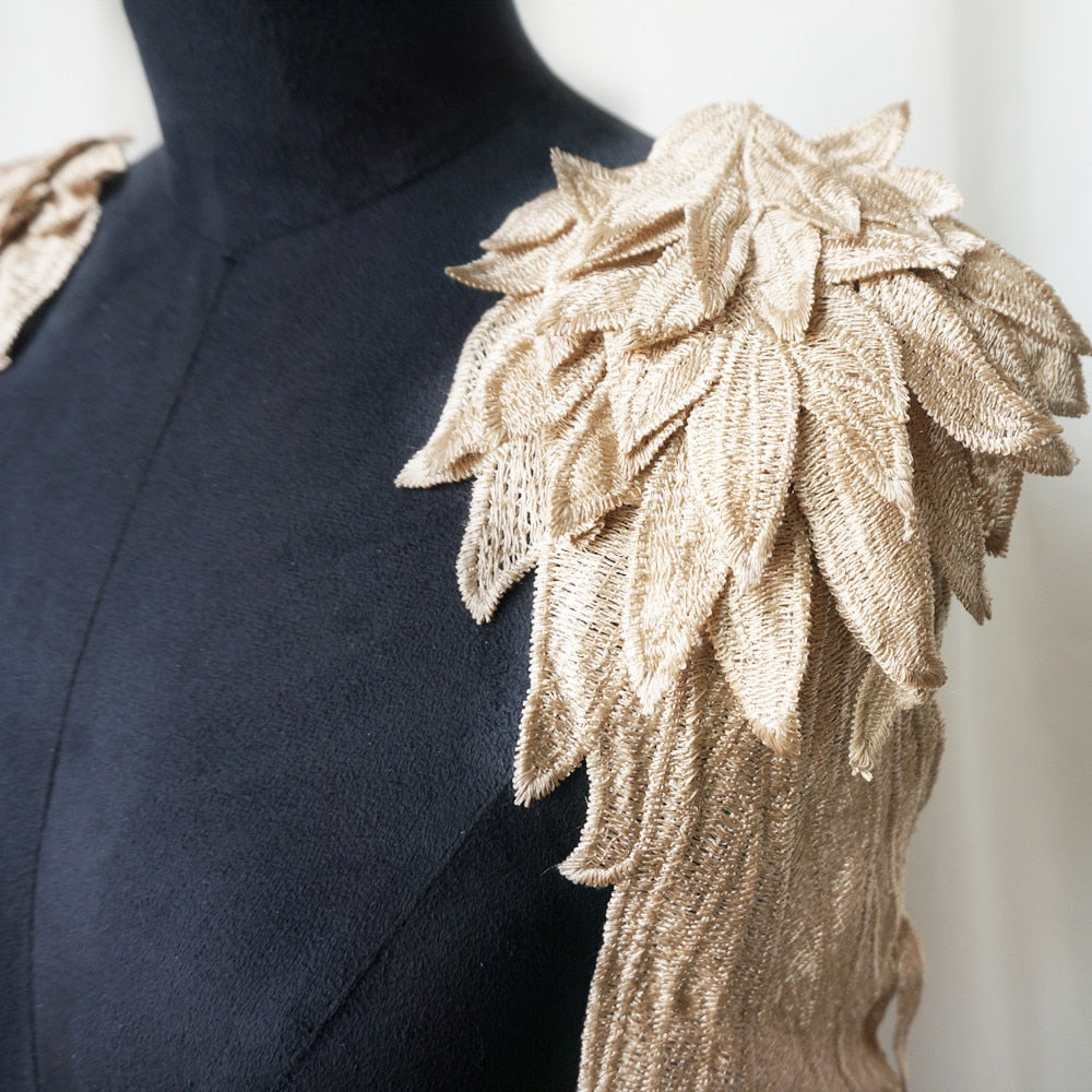 All the Colours Embroidery Appliqué Angel Wings