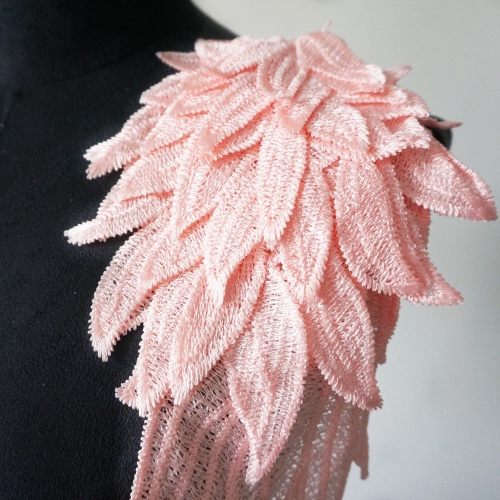 All the Colours Embroidery Appliqué Angel Wings